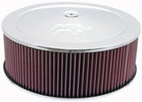 Universal Round Air Filter Assembly 5.25in ID/5in Height/5.125in Neck Flange/1 1/4in Drop Base | Dirty Garage