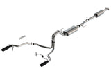 Borla F-150 2021 2.7L/3.5L 4dr CC SB EC STB Lar/KingR/Plnm/LTD 3/2.25 SRE CB Touring BLK CHR Tips | Dirty Garage