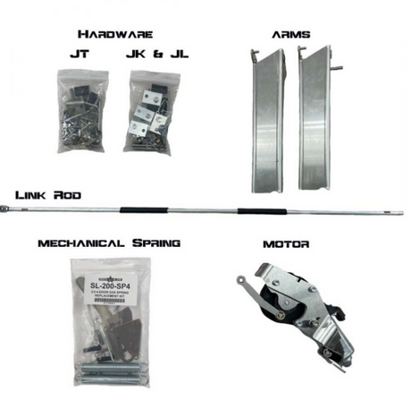 Rock Slide Rebuild Kit for Gen2 Step Sliders - JL 4DR DRVR | Dirty Garage