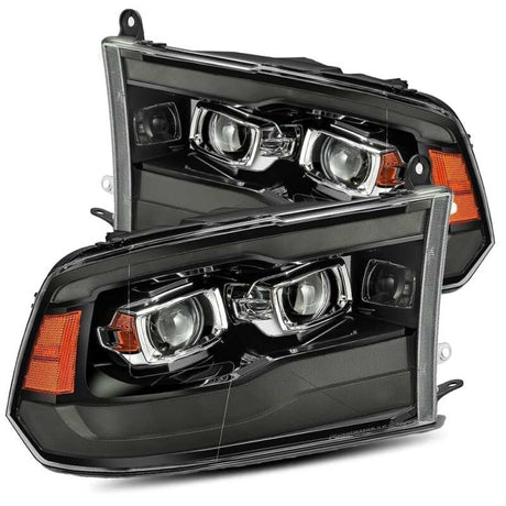 2009-2018 Charger Pro-Series Projector Jet Black Headlights Sequential Signal Smoked DRL - View 2 | Dirty Garage