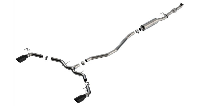 Borla 2023 Integra/22-23 Civic Si 1.5L 4 CYL. MT FWD 4DR 2.50in S-Type Catback Exhaust Black Chrome - View 4 | Dirty Garage