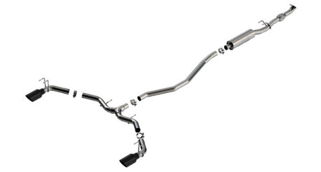 Borla 2023 Integra/22-23 Civic Si 1.5L 4 CYL. MT FWD 4DR 2.50in S-Type Catback Exhaust Black Chrome - View 4 | Dirty Garage