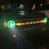 2021-2026 Bronco Oculus Bi-LED Projector Headlights ColorSHIFT LED - View 4 | Dirty Garage