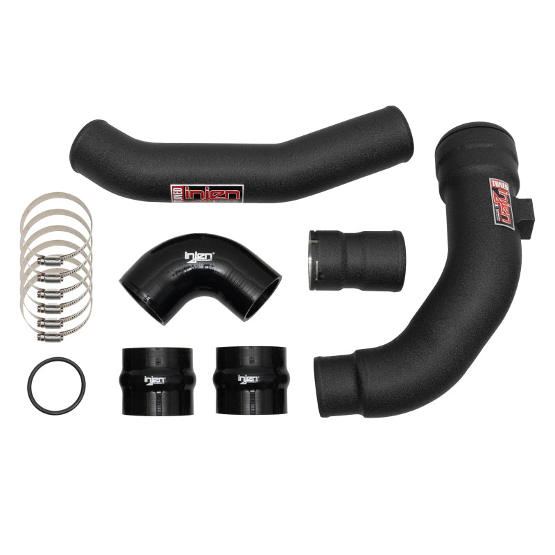 2017-2022 Superduty 6.7L Wrinkle Black Intercooler Piping Kit - View 3 | Dirty Garage