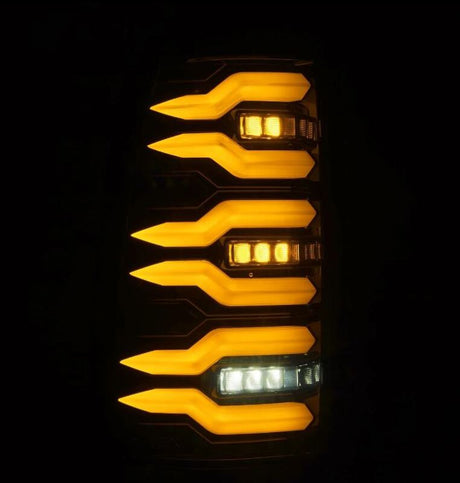1999-2006 GM HD Luxx-Series LED Tail Lights Black - View 3 | Dirty Garage