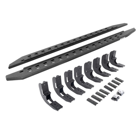 Go Rhino 19-22 GMC Sierra 1500 CC (New Bdy) RB20 Slim Running Boards Kit (w/Brackets) - Bedliner Ct | Dirty Garage