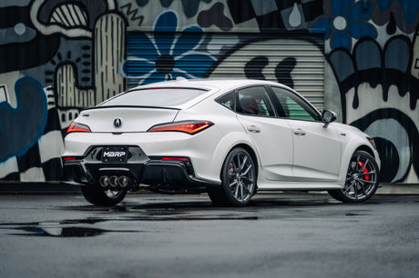 2024-2026 Integra Type-S Armor Pro 3" Active Profile Catback Exhaust Carbon Fiber Tips - View 4 | Dirty Garage