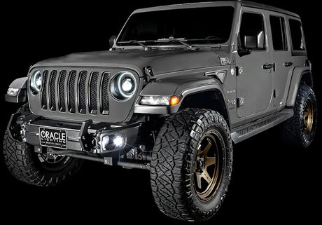 2018-2024 Wrangler Smoked Lens LED Front Sidemarkers - View 4 | Dirty Garage
