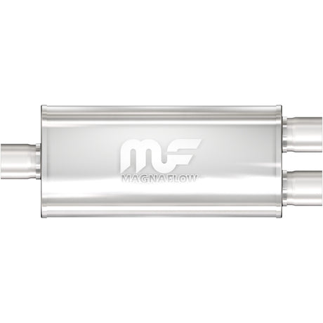 Universal Muffler Mag Stainless Steel 14x5x8 2.5 C/D | Dirty Garage