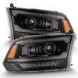 2009-2018 Ram 1500 Pro-Series Projector Alpha-Black Headlights Sequential Signal Top Middle DRL | Dirty Garage
