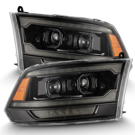2009-2016 Ram HD Luxx-Series LED Projector Headlight Plank Style Alpha Black Activation Light Sequential Signal DRL | Dirty Garage