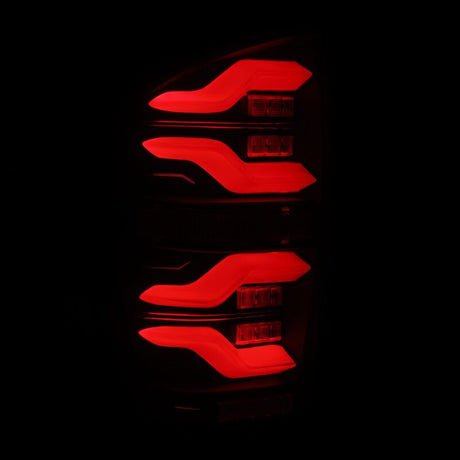 2016-2023 Tacoma Luxx-Series LED Tail Lights Alpha Black with Activation Light Sequential Signal - View 3 | Dirty Garage