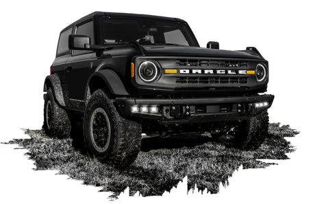 2021-2022 Bronco Triple LED Fog Light Kit White - View 5 | Dirty Garage