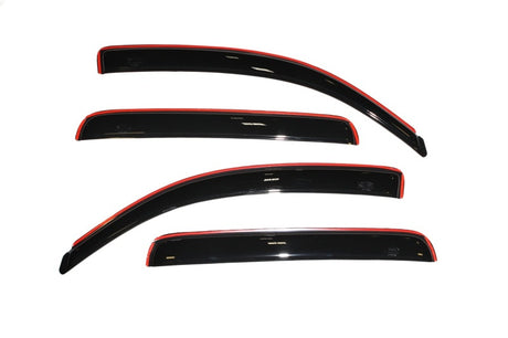 2005-2015 Tacoma Double Cab Smoke Ventvisor Front Rear Window Deflectors 4-Piece | Dirty Garage