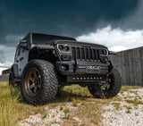 2018-2025 Wrangler Skid Plate w/ Integrated LED Emitters Clear - View 7 | Dirty Garage