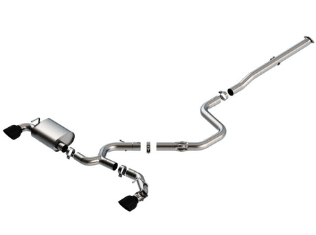 Borla 19-20 Hyundai Veloster N 2.0L I4 MT FWD 2DR 3in ATAK CatBack Exhaust w/ Black Chrome Tips | Dirty Garage
