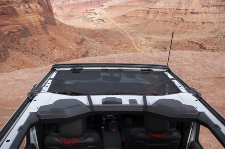 Rugged Ridge Eclipse Sun Shade Black Front 18-20 Jeep Wrangler JLU/JT - View 3 | Dirty Garage