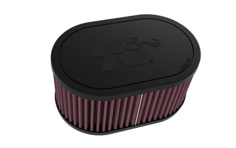 Universal 2-1/8in Dual FLG 6-1/4 X 4inOD 3inH Universal Clamp-On Air Filter | Dirty Garage