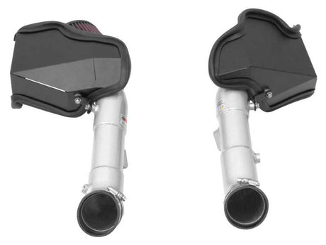 2014-2015 Q50 3.7L V6 Dual Silver Typhoon Short Ram Intakes - View 7 | Dirty Garage
