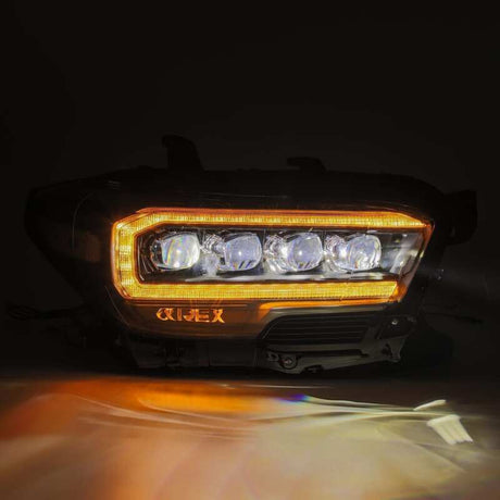 2016-2023 Tacoma Nova-Series LED Projector Headlights Plank Style Black Activation Light - View 4 | Dirty Garage