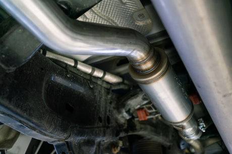 2019-2020 Ram 1500 3" Single In/Out Muffler Replacement High Flow T409 - View 2 | Dirty Garage
