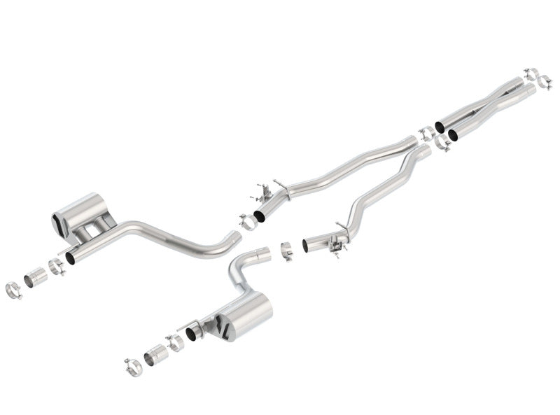 Borla 15-16 Dodge Challenger Hellcat 6.2L V8 ATAK w/ Valve Simulator CB Exhaust Factory Valance - View 2 | Dirty Garage