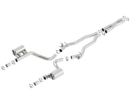 Borla 15-16 Dodge Challenger Hellcat 6.2L V8 ATAK w/ Valve Simulator CB Exhaust Factory Valance - View 2 | Dirty Garage