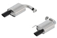 Borla Atak S Rear Section 15-17 Ford Mustang GT 5.0L V8 MT/AT 2.5in pipe 4in tip (Black Chrome) | Dirty Garage