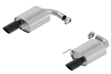 Borla Atak S Rear Section 15-17 Ford Mustang GT 5.0L V8 MT/AT 2.5in pipe 4in tip (Black Chrome) | Dirty Garage