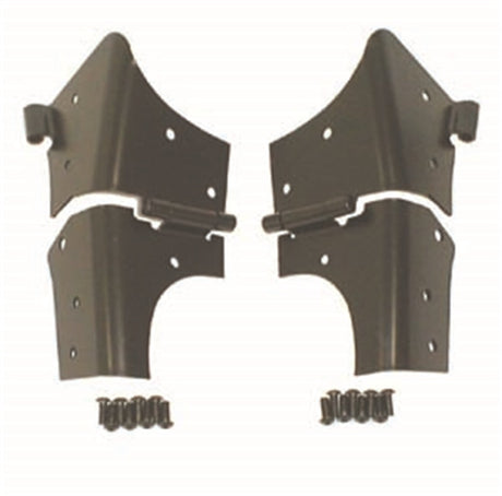 Rugged Ridge 97-06 Jeep Wrangler TJ Black Windshield Hinges | Dirty Garage
