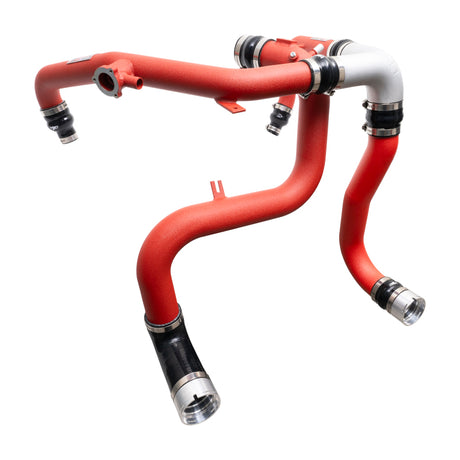 2021-2023 Bronco 2.7L EcoBoost SES Intercooler Pipes Wrinkle Red - View 3 | Dirty Garage