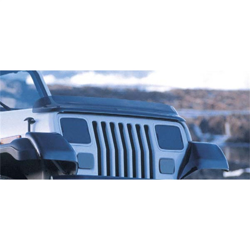 Rugged Ridge Bug Deflector Smoke 87-06 Jeep Wrangler | Dirty Garage