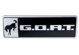 Universal Bronco/Bronco Sport G.O.A.T. Badge - Black/Chrome - View 4 | Dirty Garage