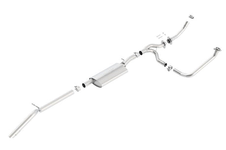 Borla 12-15 Jeep Wrangler 3.6L V6 Auto/Manual Trans Turndown Tip Dual Left Rear Exit Exhaust - View 2 | Dirty Garage