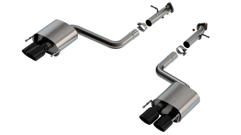 Borla 15-24 Lexus RC F Axle-Back Exhaust System S-Type - Black Chrome - View 4 | Dirty Garage
