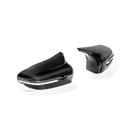 2018-2024 BMW Carbon Fiber Mirror Cap Set High Gloss | Dirty Garage