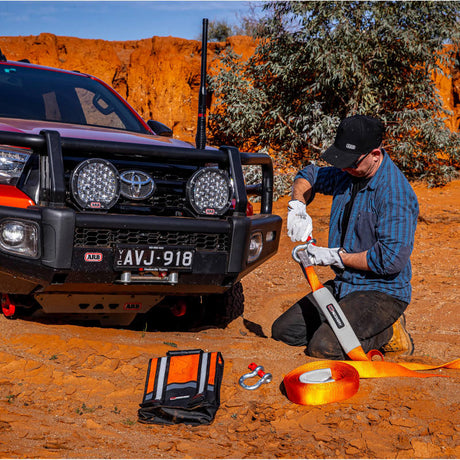 ARB Weekender Recovery Kit Incl 17600lb Recovery Strap/4.75T Shackles - View 14 | Dirty Garage