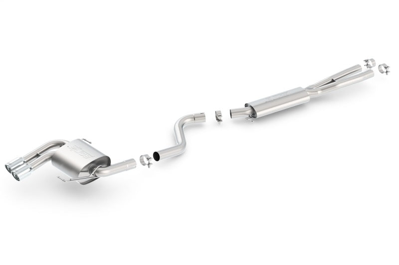 Borla 08-12 BMW 328i Sdm E90 2.0L RWD Dual Left Rear Exit Touring Cat-Back Exhaust | Dirty Garage