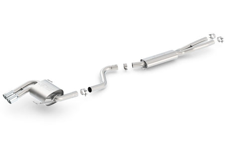 Borla 08-12 BMW 328i Sdm E90 2.0L RWD Dual Left Rear Exit Touring Cat-Back Exhaust | Dirty Garage