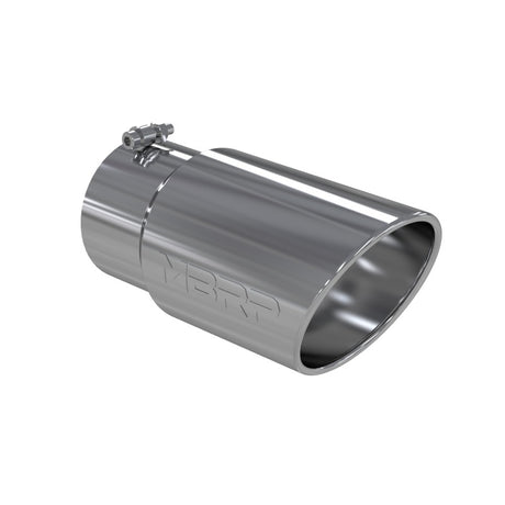 Universal 6" OD Angled Rolled End 5" Inlet 12" Length Tip | Dirty Garage