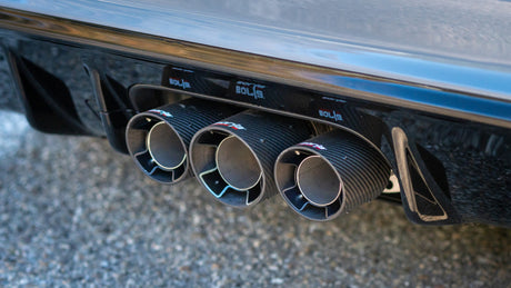 Borla 2023 Honda Civic Type R MT ATAK Catback Exhaust w/ 4in Black Anodized Carbon Fiber Tips - View 2 | Dirty Garage
