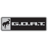 Universal Bronco/Bronco Sport G.O.A.T. Badge - Black/Chrome - View 5 | Dirty Garage
