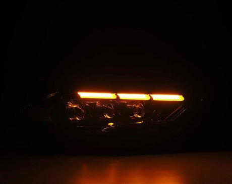2018-2023 Mustang Nova-Series LED Projector Alpha-Black Headlights Sequential Signal Switch DRL - View 2 | Dirty Garage