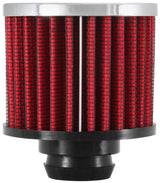 Universal Rubber Base Chrome Top Push-In Crankcase Vent Filter 3in OD x 2-1/2in H. - View 5 | Dirty Garage