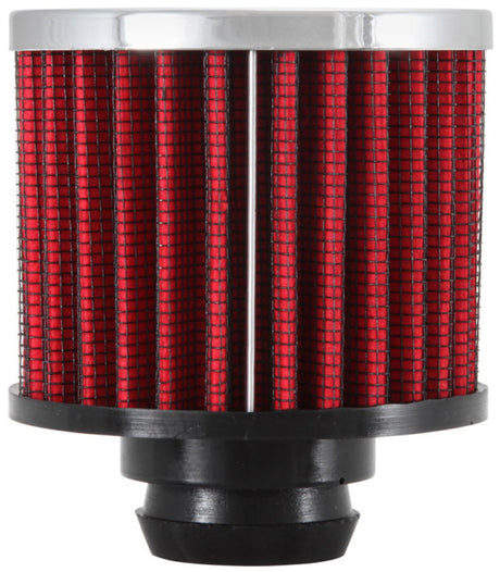 Universal Rubber Base Chrome Top Push-In Crankcase Vent Filter 3in OD x 2-1/2in H. - View 5 | Dirty Garage