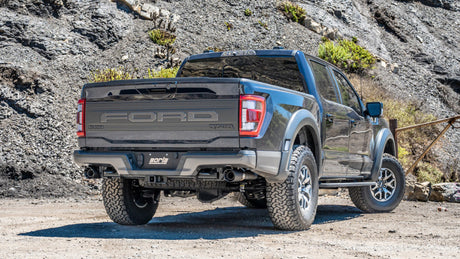 Borla 21-23 Ford Raptor 3in Tail Pipe Kit 4.5in Tip - Carbon Fiber Black Anodized - View 3 | Dirty Garage