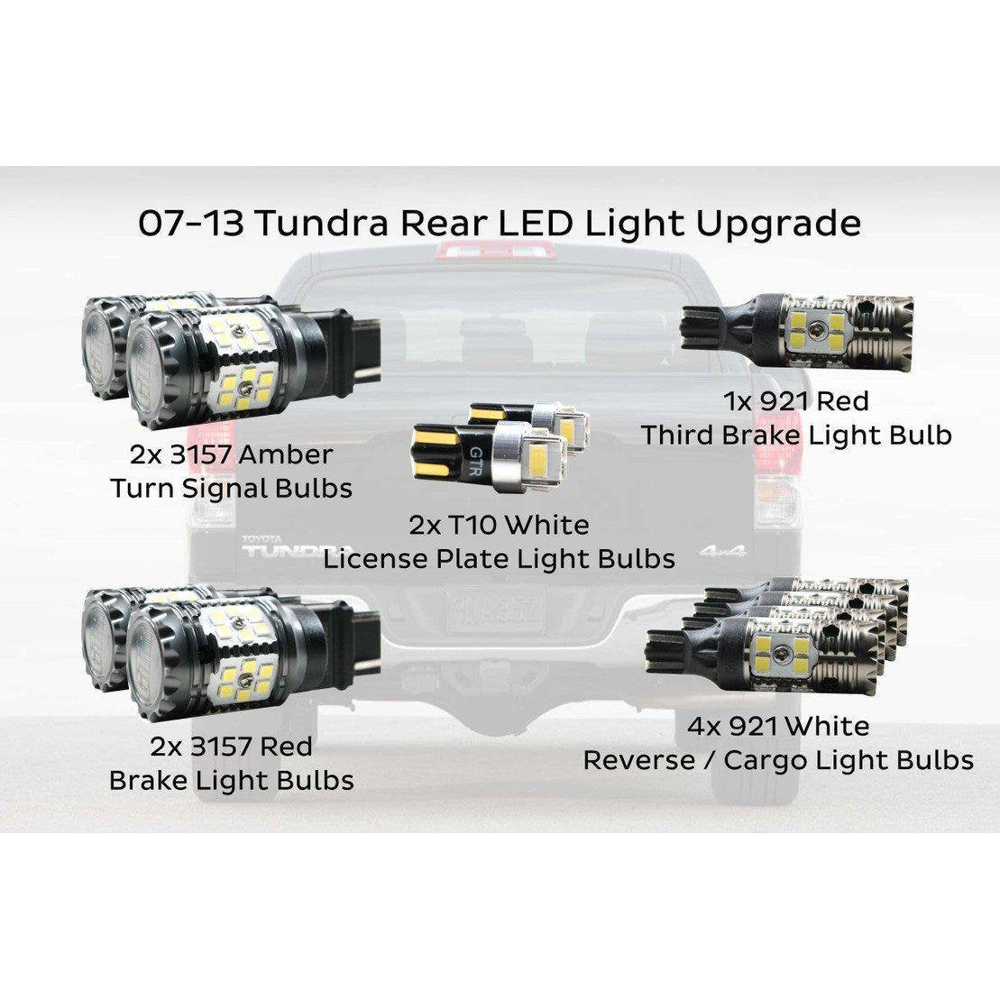 2007-2013 Toyota Tundra XB LED Amber Headlights (LF533-A-ASM)
