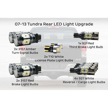 2007-2013 Toyota Tundra XB LED Amber Headlights - View 14 | Dirty Garage