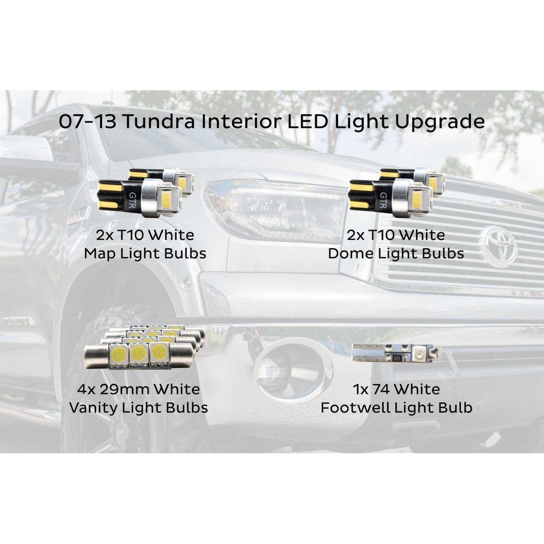 2007-2013 Toyota Tundra XB LED Amber Headlights (LF533-A-ASM)