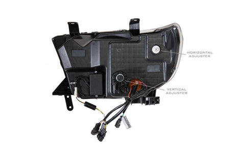 2007-2013 Toyota Tundra XB LED Black Headlights - View 12 | Dirty Garage